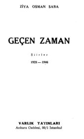 book Geçen Zaman (Şiirler 1928-1946)