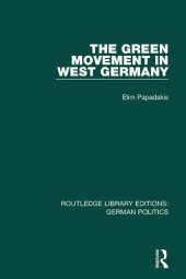 book The Green Movement in West Germany