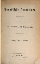 book Preußische Jahrbücher