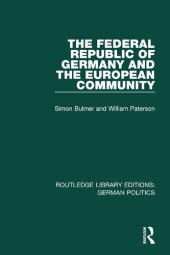 book The Federal Republic of Germany and the European Community