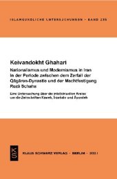 book Nationalismus und Modernismus im Iran in der Periode zwischen dem Zerfall der Qaǧaren-Dynastie und der Machtfestigung Reża Schahs: Eine Untersuchung ...