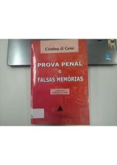 book Prova Penal e Falsas Memórias