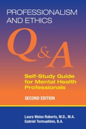 book Professionalism and ethics : Q & A self-study guide for mental health professionals