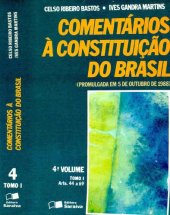 book Comentários à Constituição do Brasil : promulgada em 5 de outubro de 1988