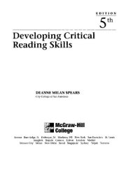 book Developing Critical Reading Skills