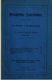 book Preußische Jahrbücher