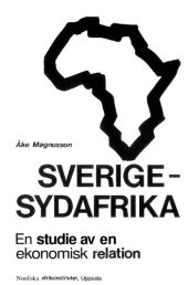 book SVERIGE - SYDAFRIKA: En studie av en ekonomisk relation