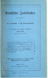 book Preußische Jahrbücher