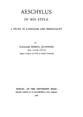 book Aeschylus in his style: a study in language and personality