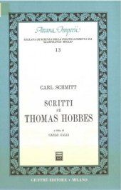 book Scritti su Thomas Hobbes