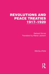 book Revolutions and Peace Treaties 1917–1920