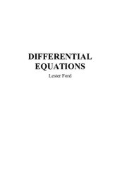 book Differential Equations