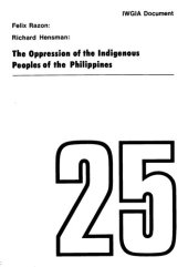 book The Oppression of the Indigenous Peoples of the Phillippines