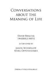 book Conversations about the Meaning of Life