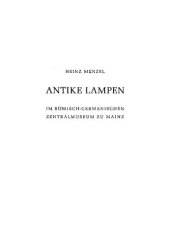 book Antike Lampen im Römisch-Germanischen Zentralmuseum zu Mainz