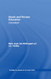 book Greek and Roman Education: A Sourcebook