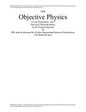 book GRB Objective Physics 1st year Programme class 11 unit 3 Heat and Thermodynamics Expansion Therometry Dr. Pramod Agarwal for JEE main & advanced & all other Engineering Entrance Examinations G R Bathla & Sons