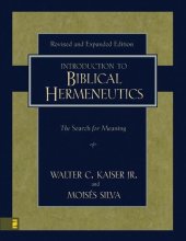 book Introduction to biblical hermeneutics : the search for meaning