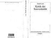 book Kritik der Souveränität: Hrsg.: Institut für Sozialforschung. Dissertationsschrift