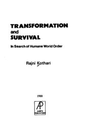 book Transformation and survival : in search of humane world order