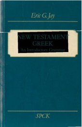 book New Testament Greek: An Introductory Grammar