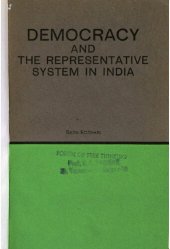 book Democracy and the representative system in India