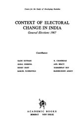 book Context of electoral change in India: general elections 1967