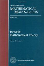 book Records: Mathematical Theory