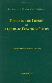 book Topics in theory of algebraic functional fields