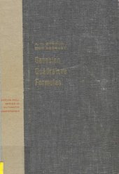 book Gaussian quadrature formulas (without numerical tables)