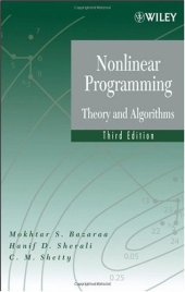 book Nonlinear Programming: Theory and Algorithms