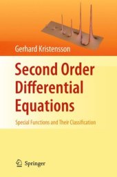 book Second order differential equations: Special functions and their classification