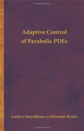 book Adaptive control of parabolic PDEs