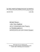 book Letter-Place-Algebren und ein charakteristik-freier Zugang zur Darstellungstheorie symmetrischer und voller linearer Gruppen