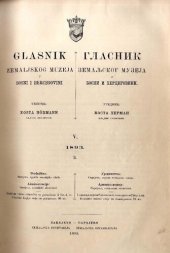 book Glasnik zemaljskog muzeja u Bosni i Hercegovini