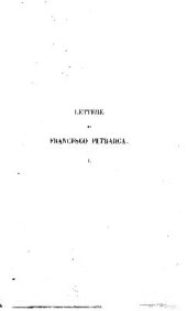 book Lettere delle cose familiari. Lettere varie. Volume primo