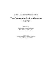 book The Communist Left in Germany, 1918-1921