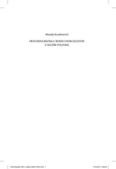 book Historiografija u Bosni i Hercegovini u službi politike