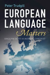 book European Language Matters: English in Its European Context