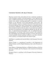 book Contentious Episodes in the Age of Austerity. Studying the Dynamics of Government–Challenger Interactions