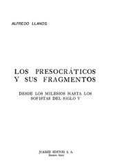 book Los presocráticos y sus fragmentos