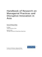 book Handbook of Research on Managerial Practices and Disruptive Innovation in Asia (Advances in Business Strategy and Competitive Advantage)