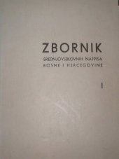 book Zbornik srednjovjekovnih natpisa Bosne i Hercegovine