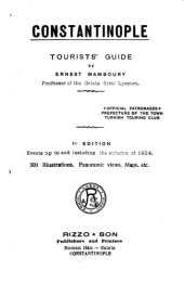 book Constantinople: tourists' guide