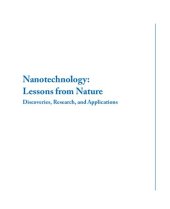 book Nanotechnology, Lessons from Nature: Discoveries, Research, and Applications (Synthesis Lectures on Engineering, Science, and Technology)