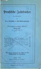 book Preußische Jahrbücher