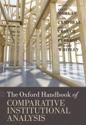 book The Oxford Handbook of Comparative Institutional Analysis (Oxford Handbooks)