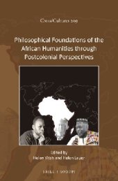 book Philosophical Foundations of the African Humanities through Postcolonial Perspectives