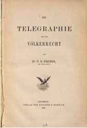 book De Telegraphie und das Völkerrecht