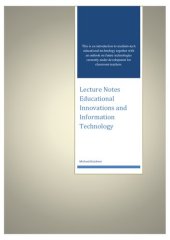 book Lecture Notes Educational Innovations and Information Technology